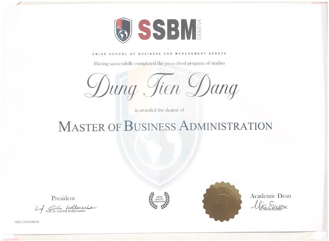 THẠC SĨ QUẢN TRỊ KINH DOANH (MBA)