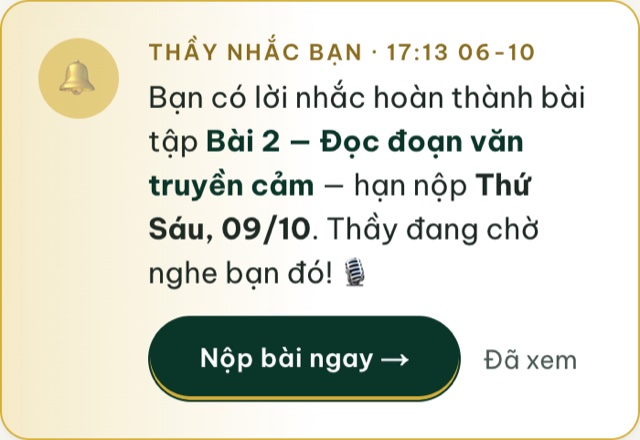 Khung lời nhắc của Thầy